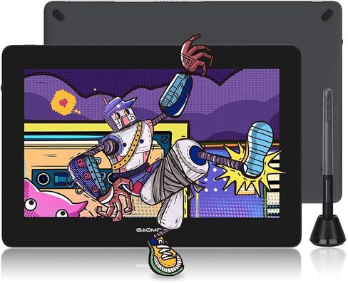 GAOMON PD1320 شاشة عرض القلم 13.3 بوصة وقلم AP50 إضافي - 120% sRGB لوح رسم رسومات مصفح بالكامل مع دعم للإمالة وحامل جلدي قابل للتعديل - لنظام التشغيل Windows Mac Android OS in Saudi Arabia