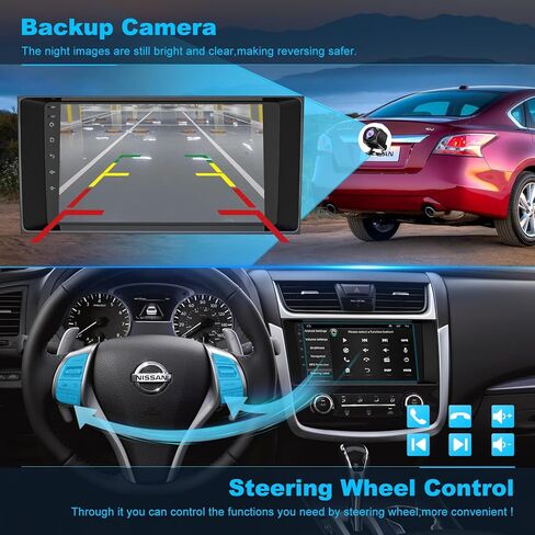 8Core Car Radio GPS Stereo for Nissan Altima 2013 2014 2015 2016 2017 2018 with Wireless CarPlay and Android Auto, 9'' Android 13 Touch Screen Radio Replacement,4G Ram 64G ROM, Reverse Camera in Saudi Arabia