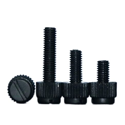 Lkq-Socket Cap Screws M3 M4 M5 M6 M8 Black Slotted Nylon Thumb Screw PA66 Nylon Plastic Hand Twist Screw Computer Hand Tighten Screws, 10-50pcs, Wear-Resistant(M6x8 (20pcs)) in Saudi Arabia