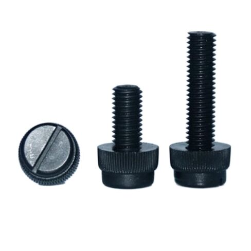 Lkq-Socket Cap Screws M3 M4 M5 M6 M8 أسود مشقوق نايلون إبهام برغي PA66 نايلون بلاستيك يد تويست برغي كمبيوتر يد تشديد البراغي، 10-50 قطعة، مقاومة للاهتراء (M6x8 (20 قطعة)) in Kuwait