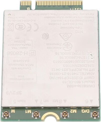 Zunate L860-GL-16 DW5823E ESIM 4G LTE Module Network Card NGFF M.2 1Gbps for Latitude 3440 3540 7440 Series, Multi Band Wireless Modem Card for PC 10 11 in Saudi Arabia