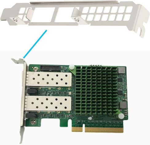 2Pcs Network Card Full Profile PCI Bracket with Screws Compatible with Supermicro AOC-STG-i2T in Saudi Arabia