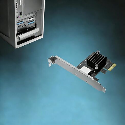 2.5G Base-T PCIe Network Card, 2500/1000/100Mbps PCI Express Ethernet Adapter with RTL8125B, 2.5G NIC for Windows 11/10/8/8.1/7 & Linux with Low Profile Bracket in Saudi Arabia