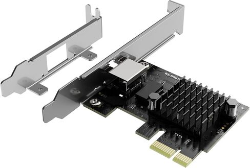2.5G Base-T PCIe Network Card, 2500/1000/100Mbps PCI Express Ethernet Adapter with RTL8125B, 2.5G NIC for Windows 11/10/8/8.1/7 & Linux with Low Profile Bracket in Saudi Arabia