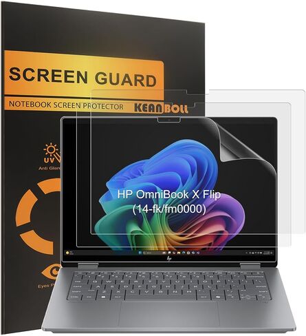واقي شاشة KEANBOLL مكون من 3 قطع مضاد للتوهج (غير لامع) مصمم لجهاز 2025 HP OmniBook X Flip x360 مقاس 14 بوصة كمبيوتر محمول بشاشة لمس 2 في 1 (14-fm0047nr 14t-fm000 14-fk0047nr 14z-fk000) in Saudi Arabia