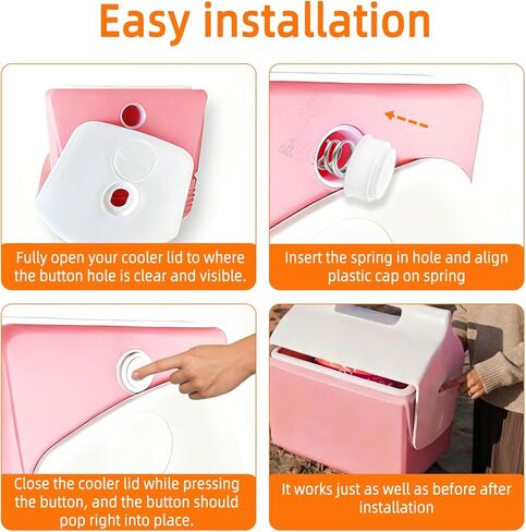 طقم استبدال أزرار ونابض مبرد Playmate (4 عبوات) - حجم OEM لموديلات Igloo ArmorTM 43400، MiniTM 13054، The BossTM 43582 in Kuwait