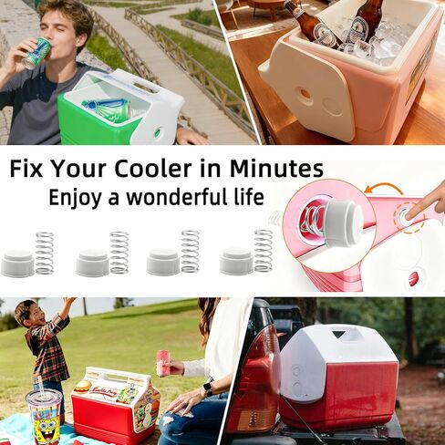 طقم استبدال أزرار ونابض مبرد Playmate (4 عبوات) - حجم OEM لموديلات Igloo ArmorTM 43400، MiniTM 13054، The BossTM 43582 in Kuwait