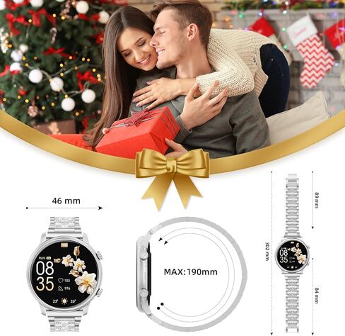 Hwagol Smart Watches for Women Android Phones iPhone Compatible(Bluetooth Call),1.39'' Round Fitness Tracker Heart Rate/Sleep Monitor,100+Sport Modes Pedometer in Saudi Arabia