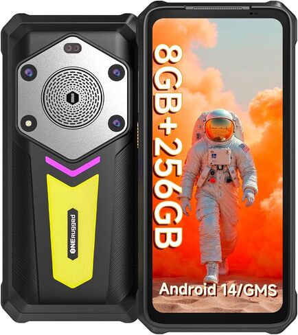 هاتف P2 Pro Rugged Phone 5G مفتوح، هاتف ذكي Android 14 بقدرة 20000 مللي أمبير في الساعة، 8 جيجابايت + 128 جيجابايت، هاتف محمول بوحدة المعالجة المركزية ثماني النواة، كاميرات رباعية 32 ميجابكسل + 48 ميجابكسل، هواتف محمولة مقاومة للماء IP68، شاشة قوية 6.78 ب in Kuwait