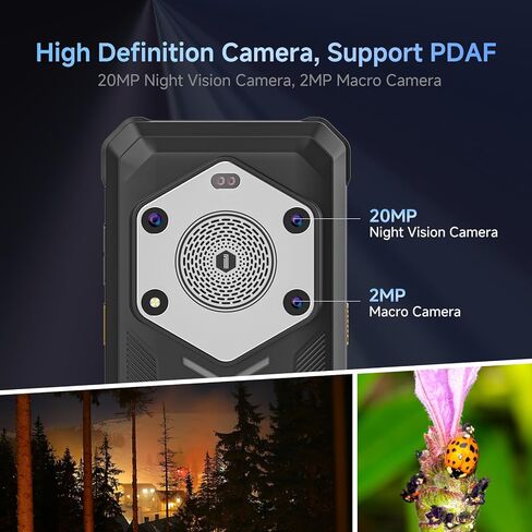 هاتف P2 Pro Rugged Phone 5G مفتوح، هاتف ذكي Android 14 بقدرة 20000 مللي أمبير في الساعة، 8 جيجابايت + 128 جيجابايت، هاتف محمول بوحدة المعالجة المركزية ثماني النواة، كاميرات رباعية 32 ميجابكسل + 48 ميجابكسل، هواتف محمولة مقاومة للماء IP68، شاشة قوية 6.78 ب in Kuwait