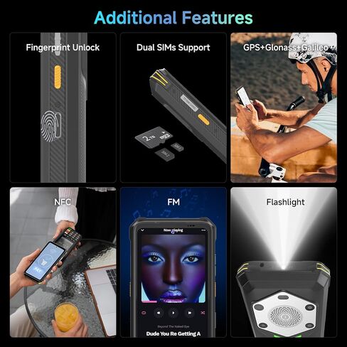 هاتف P2 Pro Rugged Phone 5G مفتوح، هاتف ذكي Android 14 بقدرة 20000 مللي أمبير في الساعة، 8 جيجابايت + 128 جيجابايت، هاتف محمول بوحدة المعالجة المركزية ثماني النواة، كاميرات رباعية 32 ميجابكسل + 48 ميجابكسل، هواتف محمولة مقاومة للماء IP68، شاشة قوية 6.78 ب in Kuwait