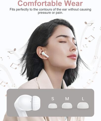Wireless Earbuds, Bluetooth 5.3 Ear Buds, Headphones with Clear Stereo Sound, 40H Playtime with LED Digital Display, IP7 Earphones Built-in Mic for Phone Tablet Sports Workout in Saudi Arabia