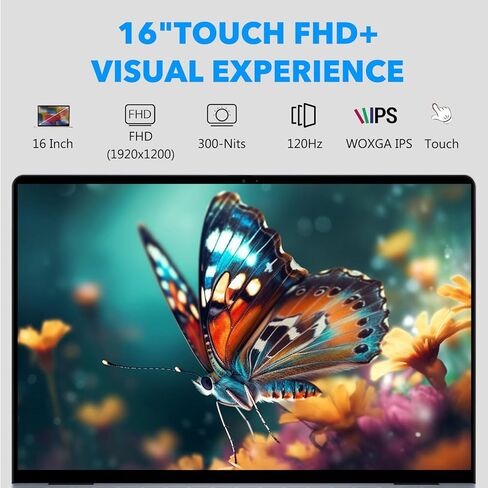 Dell Inspiron 16 Laptop, 16" 16:10 FHD+ (1920 x 1200) Touchscreen Business Laptop, Intel Core 7 150U, 16GB DDR5 RAM, 1TB SSD, Backlit KB with Fingerprint Reader, Windows 11 Pro in Saudi Arabia