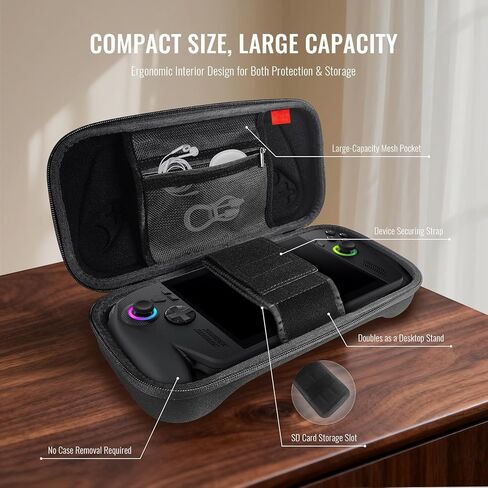 حزمة ملحقات ألعاب 5 في 1 متوافقة مع ROG Xbox Ally/Ally X، لحقيبة السفر، وسدادات الغبار، وملصقات اللوحة، ومقابض الإبهام، وواقيات الشاشة in Saudi Arabia