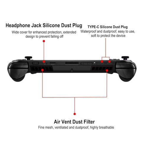 حزمة ملحقات ألعاب 5 في 1 متوافقة مع ROG Xbox Ally/Ally X، لحقيبة السفر، وسدادات الغبار، وملصقات اللوحة، ومقابض الإبهام، وواقيات الشاشة in Saudi Arabia