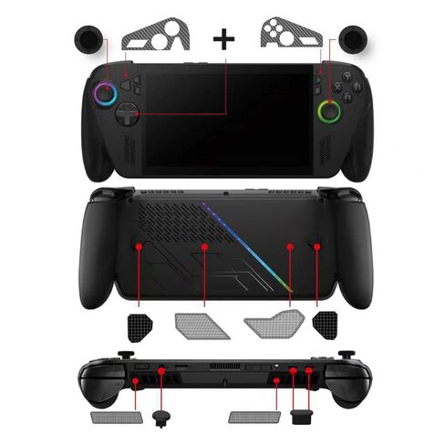 حزمة ملحقات ألعاب 5 في 1 متوافقة مع ROG Xbox Ally/Ally X، لحقيبة السفر، وسدادات الغبار، وملصقات اللوحة، ومقابض الإبهام، وواقيات الشاشة in Saudi Arabia