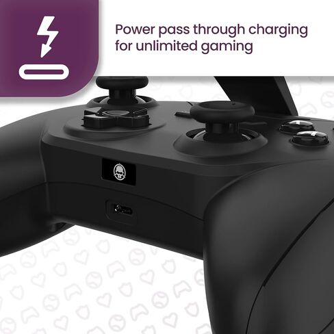 Rotor Riot Gaming Controller for Android – Wired Android Gamepad with Triggers, Power Pass Through Charging, D-Pad - Handheld Game Console Accessory with ZeroG Mobile Device Holder in Saudi Arabia