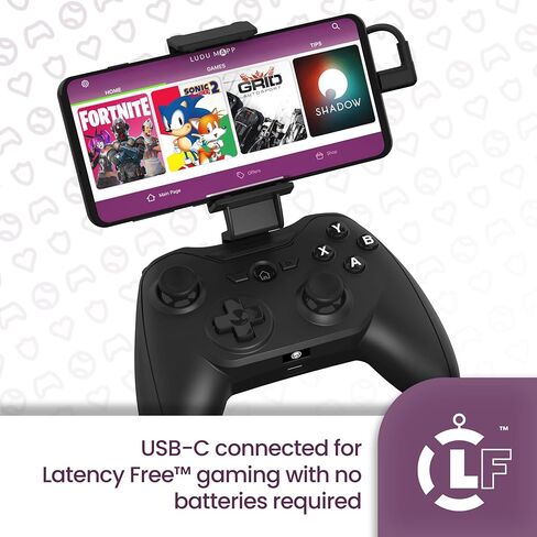 Rotor Riot Gaming Controller for Android – Wired Android Gamepad with Triggers, Power Pass Through Charging, D-Pad - Handheld Game Console Accessory with ZeroG Mobile Device Holder in Saudi Arabia