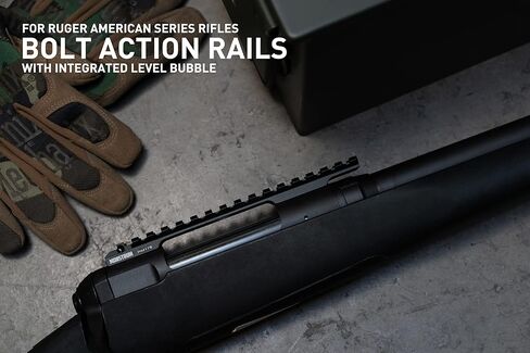 Monstrum Picatinny Rail Mount for Ruger American Rifles with Integrated Level Bubble | Rimfire in Saudi Arabia