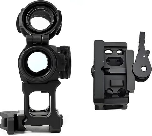 Red Dot Scopes Riser QD Mount 1.54 "ارتفاع لـ T1 T2 H1 H2 مشاهد انعكاسية بصرية تكتيكية فصل سريع الفك يقبل جميع مهايئ قاعدة بصريات البصمة، يناسب التركيب القياسي للسكك الحديدية Picatinny مقاس 20 مم in Kuwait