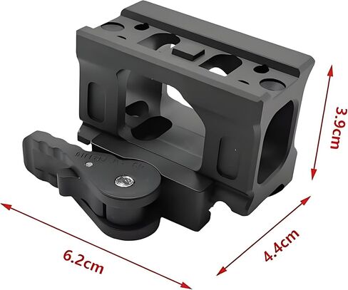 Red Dot Scopes Riser QD Mount 1.54 "ارتفاع لـ T1 T2 H1 H2 مشاهد انعكاسية بصرية تكتيكية فصل سريع الفك يقبل جميع مهايئ قاعدة بصريات البصمة، يناسب التركيب القياسي للسكك الحديدية Picatinny مقاس 20 مم in Kuwait