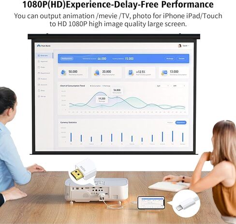HDMI Cable Adapter for iPhone to TV, 6.6FT Digital AV Adapter 1080P HD Video Sync Screen Connector Compatible for iPhone 14 13 12 11 Pro Max XS XR X 8 to TV Projector Monitor in Saudi Arabia