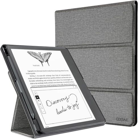 حافظة CoBak Stand لجهاز Kindle Scribe - غطاء جلدي فاخر مع حامل قلم، خاصية النوم/الاستيقاظ التلقائي - متوافقة مع جهاز Kindle Scribe مقاس 10.2 بوصة (إصدار 2022/2024) in Saudi Arabia