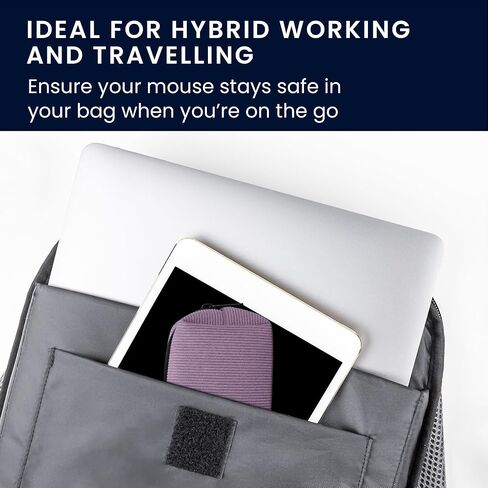 حافظة ماوس kwmobile لجهاز Logitech Lift/MX Vertical/Anker Vertical Carry Case - حقيبة حمل واقية لماوس Bluetooth - حماية ناعمة من النيوبرين - لافندر in Kuwait