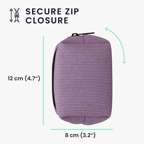 حافظة ماوس kwmobile لجهاز Logitech Lift/MX Vertical/Anker Vertical Carry Case - حقيبة حمل واقية لماوس Bluetooth - حماية ناعمة من النيوبرين - لافندر in Kuwait