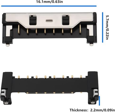 Create idea Laptop 8 Pin Battery Connector Socket 12017-00080400 Compatible with ASUS in Saudi Arabia