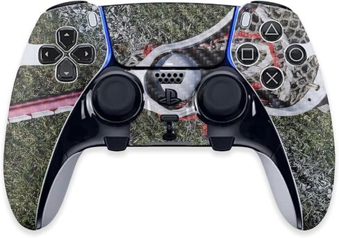 غلاف من ألياف الكربون MightySkins متوافق مع وحدة تحكم PS5 DualSense Edge - حماية كرة لاكروس، لمسة نهائية متينة من ألياف الكربون سهلة التطبيق والإزالة وتغيير الأنماط المصنوعة في الولايات المتحدة الأمريكية in Saudi Arabia