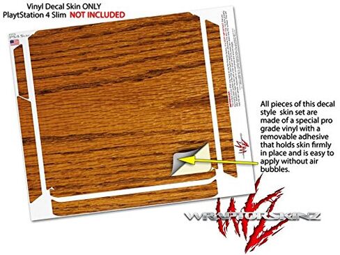 Vinyl Decal Skin Wrap compatible with Sony PlayStation 4 Slim Console Wood Grain - Oak 01 (PS4 NOT INCLUDED) in Saudi Arabia