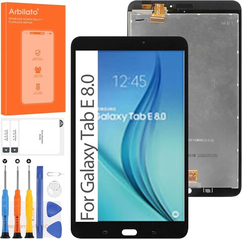Screen for Samsung Galaxy Tab E 8.0 Screen Replacement for Samsung Tab E 8.0 Inch Tablet LCD Screen SM-T377W,SM-T377 LCD Display Repair Parts(Black No Frame in Saudi Arabia