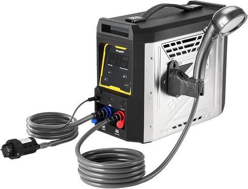BougeRV Upgraded Portable Propane Water Heater, Hot Water Heater w/Built-in battery for Showering & Cleaning, Camping Water Heater w/Water Pump & Showerhead, Overheating Protection, Outdoor Use in Saudi Arabia