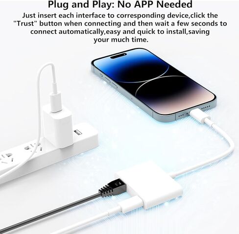 محول Lightning إلى HDMI معتمد من CleverThings MFi، كابل موصل شاشة مزامنة محول AV رقمي للفيديو والصوت 1080 بكسل مع منفذ شحن لهاتف iPhone 14 13 12 11 X 8 7 iPad على HDTV/جهاز العرض/الشاشة in Kuwait