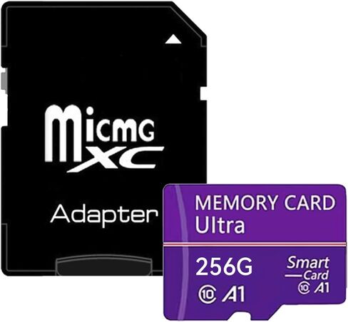 256GB Micro SD Card, Japanese Precision Manufacturing 4K Camera Pro, A2 V30 for Smartphone, Gopro, Action Cams, 4K UHD Video Recording, R/W up to 30/30 MB/s, with Adapter(Purple) in Saudi Arabia
