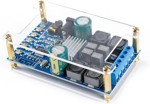 ZK-502B Bluetooth-Compatible Digital Amplifier Board 50Wx2 Dual Channel Amplifier Board with Shell Without POP Sound in Saudi Arabia