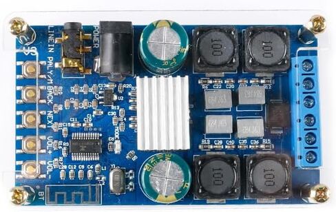 ZK-502B Bluetooth-Compatible Digital Amplifier Board 50Wx2 Dual Channel Amplifier Board with Shell Without POP Sound in Saudi Arabia