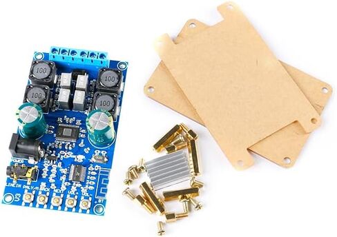 ZK-502B Bluetooth-Compatible Digital Amplifier Board 50Wx2 Dual Channel Amplifier Board with Shell Without POP Sound in Saudi Arabia