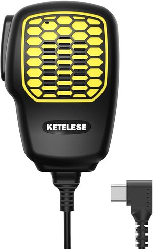 ميكروفون KETELESE USB لأجهزة الاتصال اللاسلكي T3 T4، ميكروفون مكبر صوت على الكتف IP67، ملحق راديو ثنائي الاتجاه، أسود/أصفر (6 عبوات) in Saudi Arabia