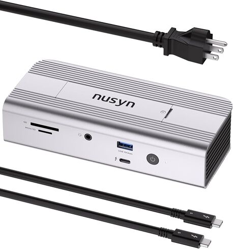 محطة إرساء Thunderbolt 5 (80/120 جيجابت في الثانية)، فتحة NVMe SSD مدمجة، توصيل طاقة 180 وات، ما يصل إلى 6K@60هرتز مزدوج لنظام التشغيل Mac، مزدوج 8K120هرتز لنظام التشغيل Windows، 3X منافذ Thunderbolt 5، قاعدة إرساء للكمبيوتر المحمول in Kuwait