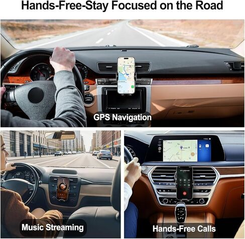 Shock-Resistant CD Slot Phone Holder for Car, CD Player Phone Mount with Adjustable Clamp, 360° Rotation, Non-Slip, Single-Button Release, Heat-Resistant, Universally Compatible with iPhone & Samsung in Saudi Arabia