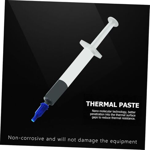 NOLITOY Thermal Paste and Heat Sink Grease Kit 8w Thermal Conductivity, Non-Curing Silicone Compound, Includes 1 Syringe, 2 Finger Sleeves, and 1 Spatula for CPU Gpu Cooling in Computer in Saudi Arabia