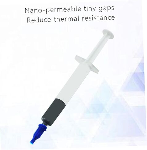 NOLITOY Thermal Paste and Heat Sink Grease Kit 8w Thermal Conductivity, Non-Curing Silicone Compound, Includes 1 Syringe, 2 Finger Sleeves, and 1 Spatula for CPU Gpu Cooling in Computer in Saudi Arabia