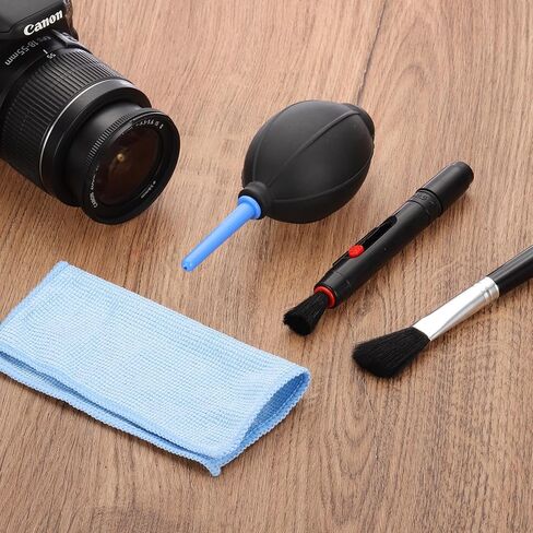 Generic Camera Cleaning Kit, Lens Cleaner Kits with Lens Brush Pen, Microfiber Cleaning Cloth Cleaning Tool Accessories for Camera, SLR, Telescope, Magnifying Glass, Phone,1 Set in Saudi Arabia