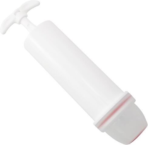 مضخة يدوية محمولة لختم الفراغ مقاس 5.9 × 1.18 بوصة مضخة صغيرة لأكياس فراغ Sous Vide للملابس والأطعمة باللون الأبيض in Saudi Arabia
