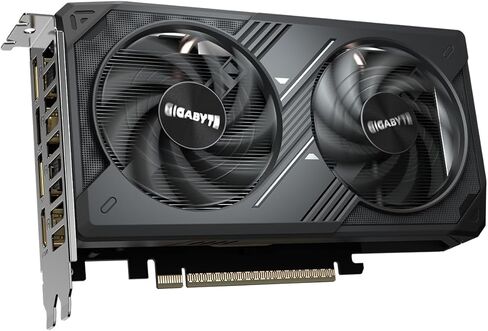 بطاقة رسومات جيجابايت GeForce RTX 5050 WINDFORCE OC 8G - 8 جيجابايت GDDR6، 128 بت، PCI-E 5.0، 2587 ميجاهرتز، ساعة أساسية، 2 × DP، 2 × HDMI، NVIDIA DLSS 4، GV-N5050WF2OC-8GD in Saudi Arabia