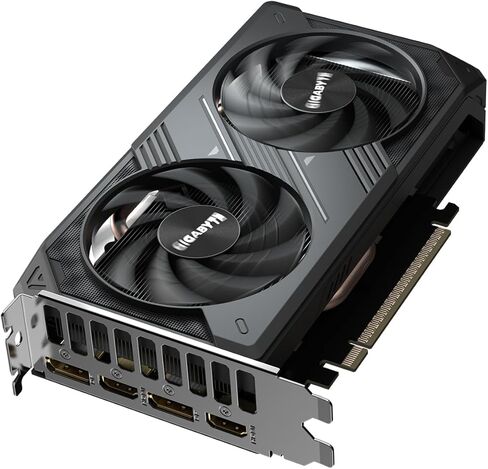 بطاقة رسومات جيجابايت GeForce RTX 5050 WINDFORCE OC 8G - 8 جيجابايت GDDR6، 128 بت، PCI-E 5.0، 2587 ميجاهرتز، ساعة أساسية، 2 × DP، 2 × HDMI، NVIDIA DLSS 4، GV-N5050WF2OC-8GD in Saudi Arabia