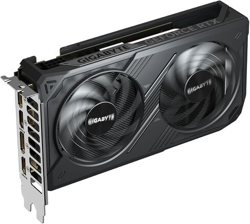 بطاقة رسومات جيجابايت GeForce RTX 5050 WINDFORCE OC 8G - 8 جيجابايت GDDR6، 128 بت، PCI-E 5.0، 2587 ميجاهرتز، ساعة أساسية، 2 × DP، 2 × HDMI، NVIDIA DLSS 4، GV-N5050WF2OC-8GD in Saudi Arabia