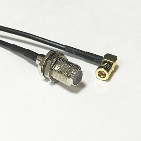 F نوع أنثى إلى SMB أنثى زاوية موصل محول كابل RG174 20 سنتيمتر 8 بوصة جديد سريع الولايات المتحدة الأمريكية الشحن in Saudi Arabia